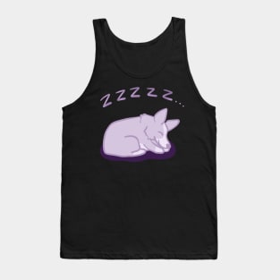 Snore-gi (Cute Purple Sleeping Corgi) Tank Top